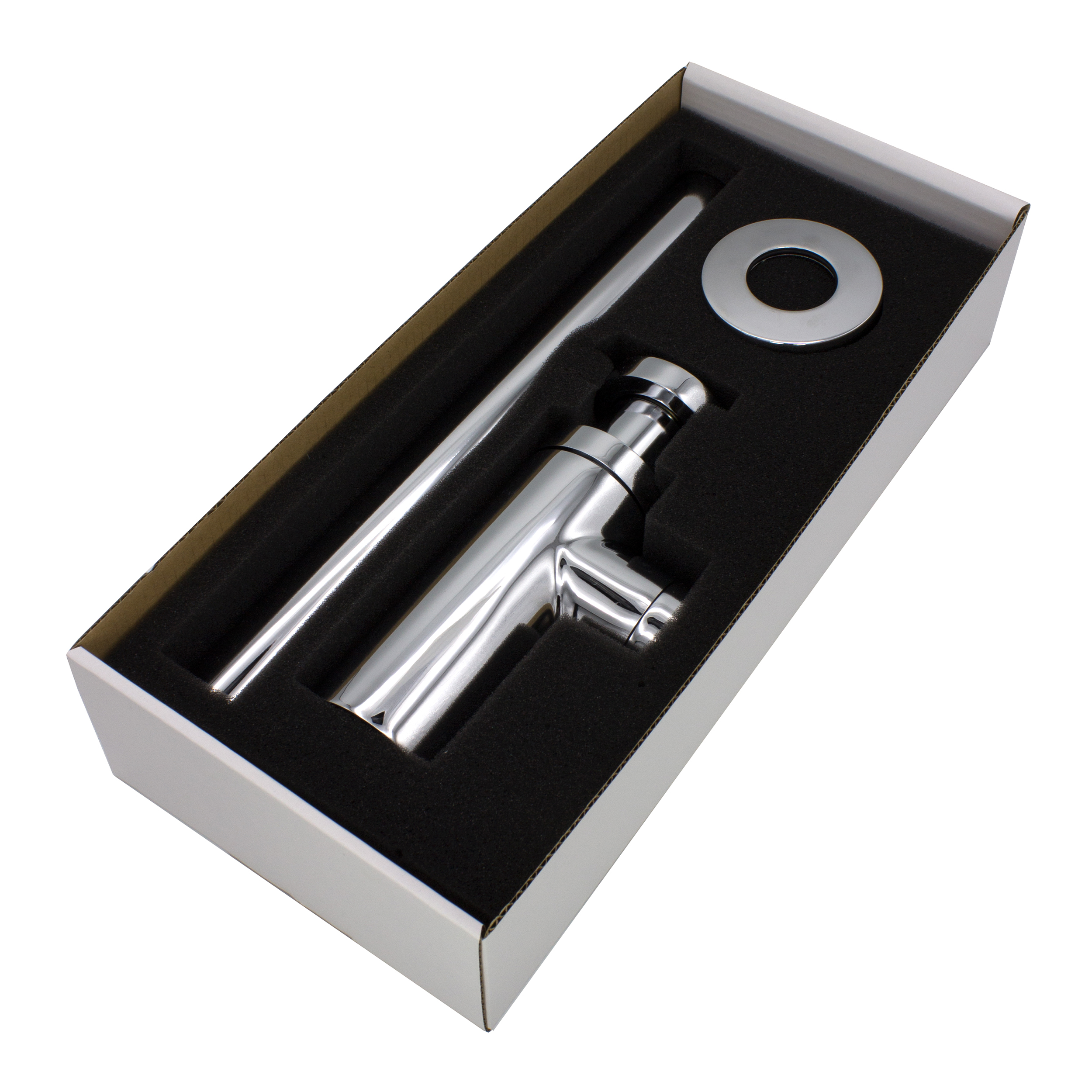 12555-4260323012555-b033b VARIOSAN Design Siphon Geruchverschluss 12555, 1 1/4", 32 mm, Messing, verchromt