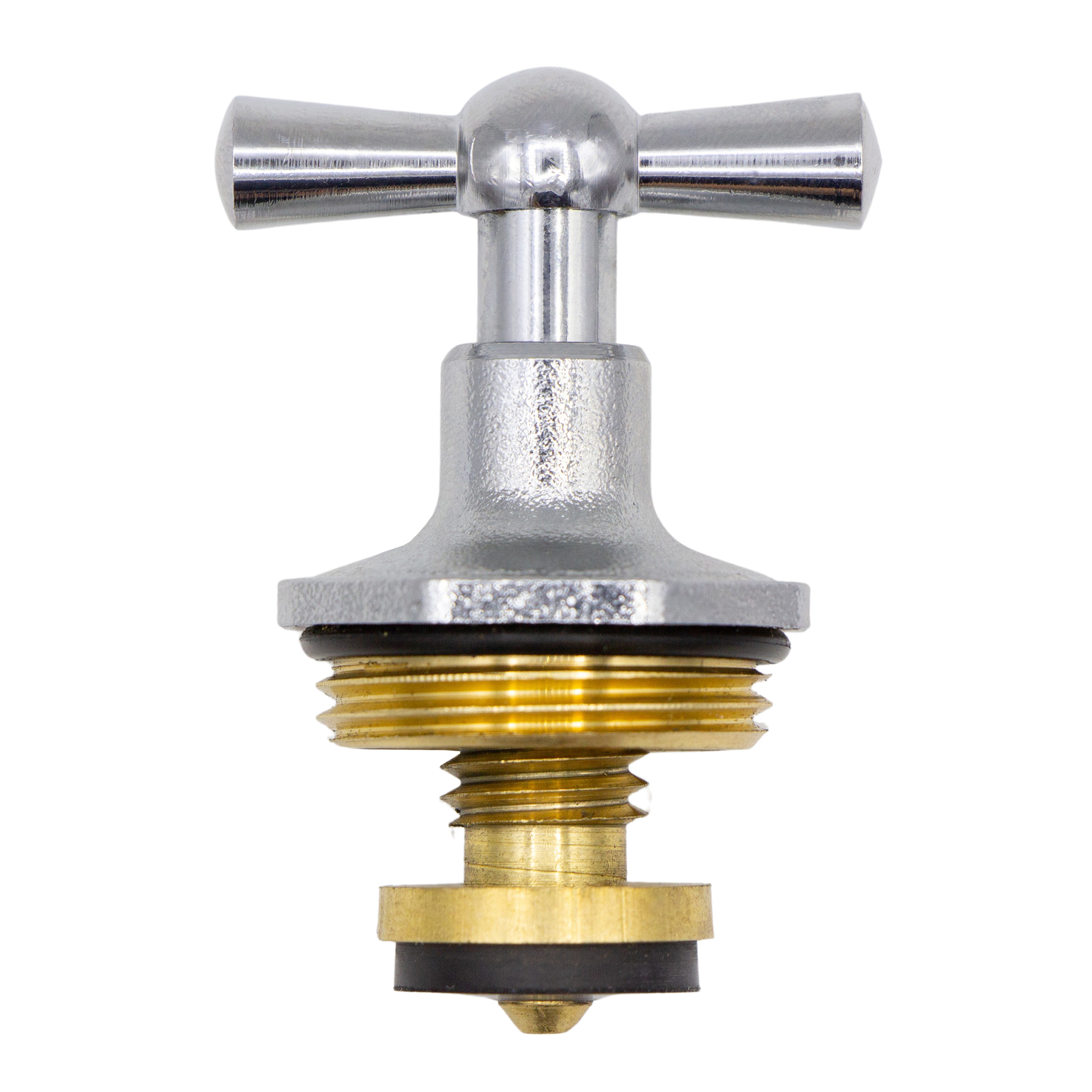 VARIOSAN Knebel-Oberteil 14696, 1/2", Messing, matt, verchromt VARIOSAN Knebel-Oberteil 14696, 1/2", Messing, matt, verchromt