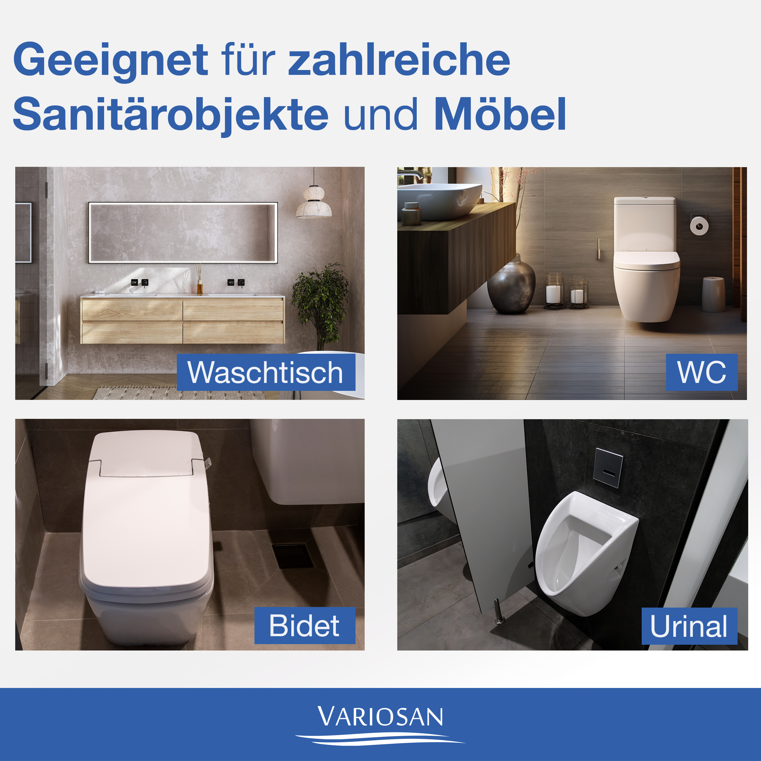 VARIOSAN Waschtischbefestigung 14092, M10 x 140 mm, 10-teiliges Profi-Montageset