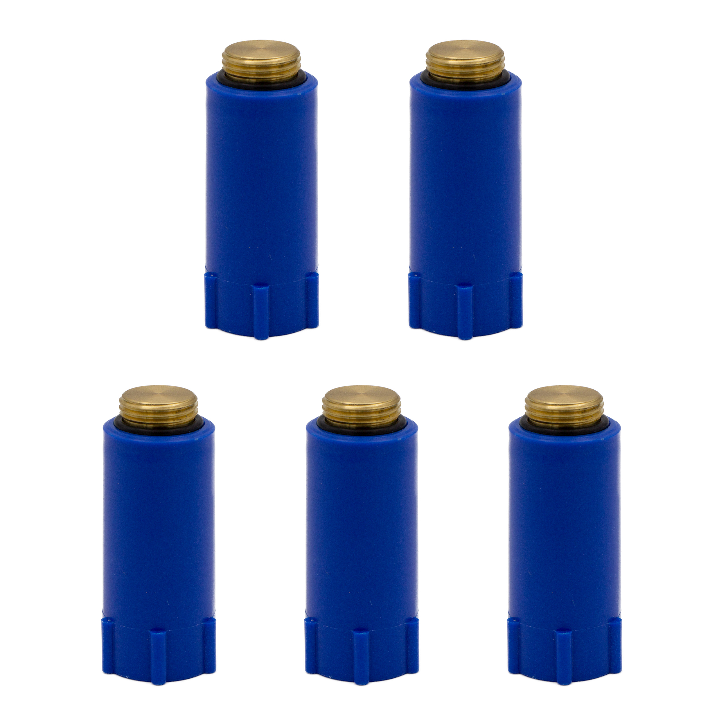 14597-4260323014597-9a637 VARIOSAN Baustopfen 14597, 5 Stück, 1/2", blau, Messinggewinde
