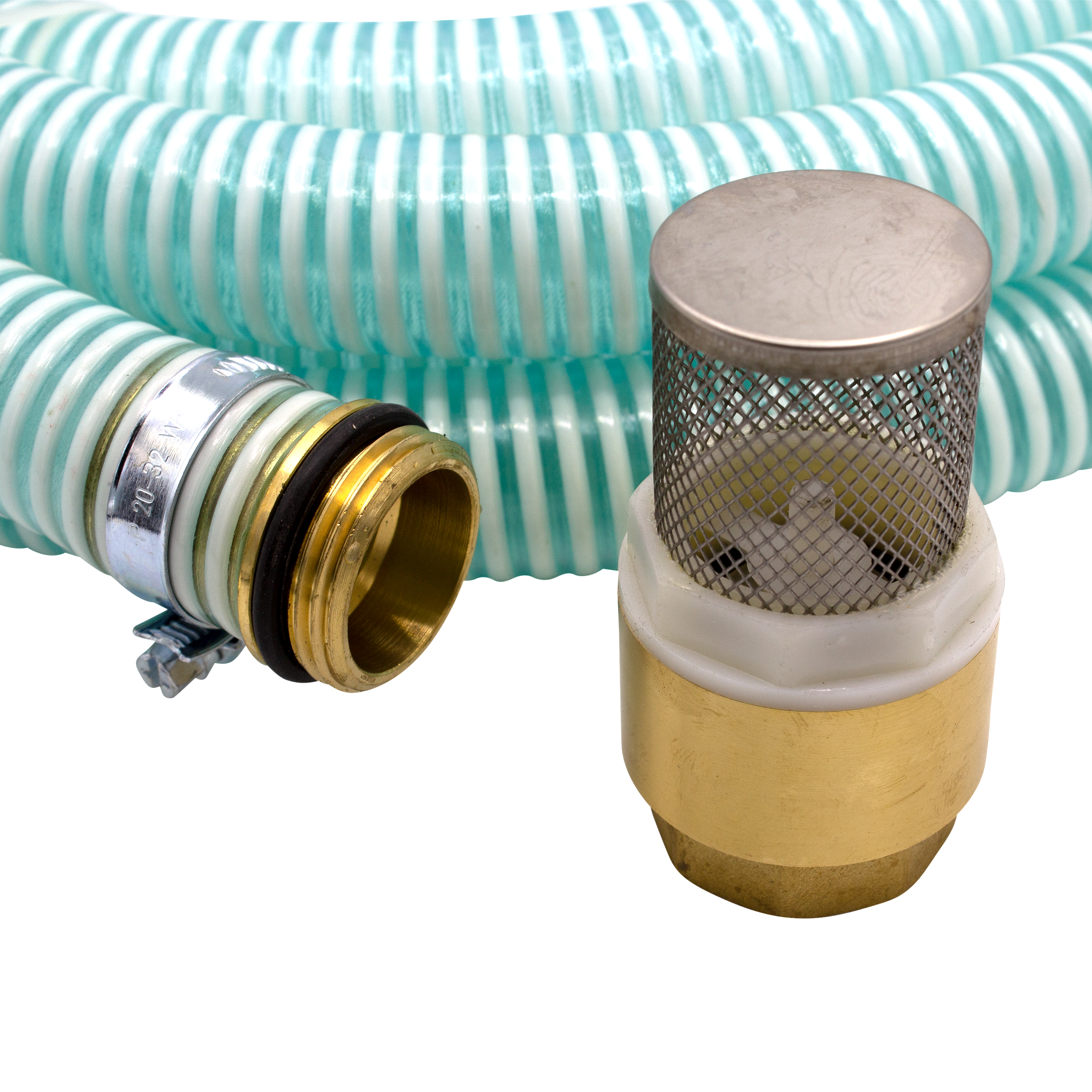 14474-4260323014474-074c8 VARIOSAN Saugschlauch-Garnitur 14474, 1", 4 m, Spiralschlauch, Fußventil