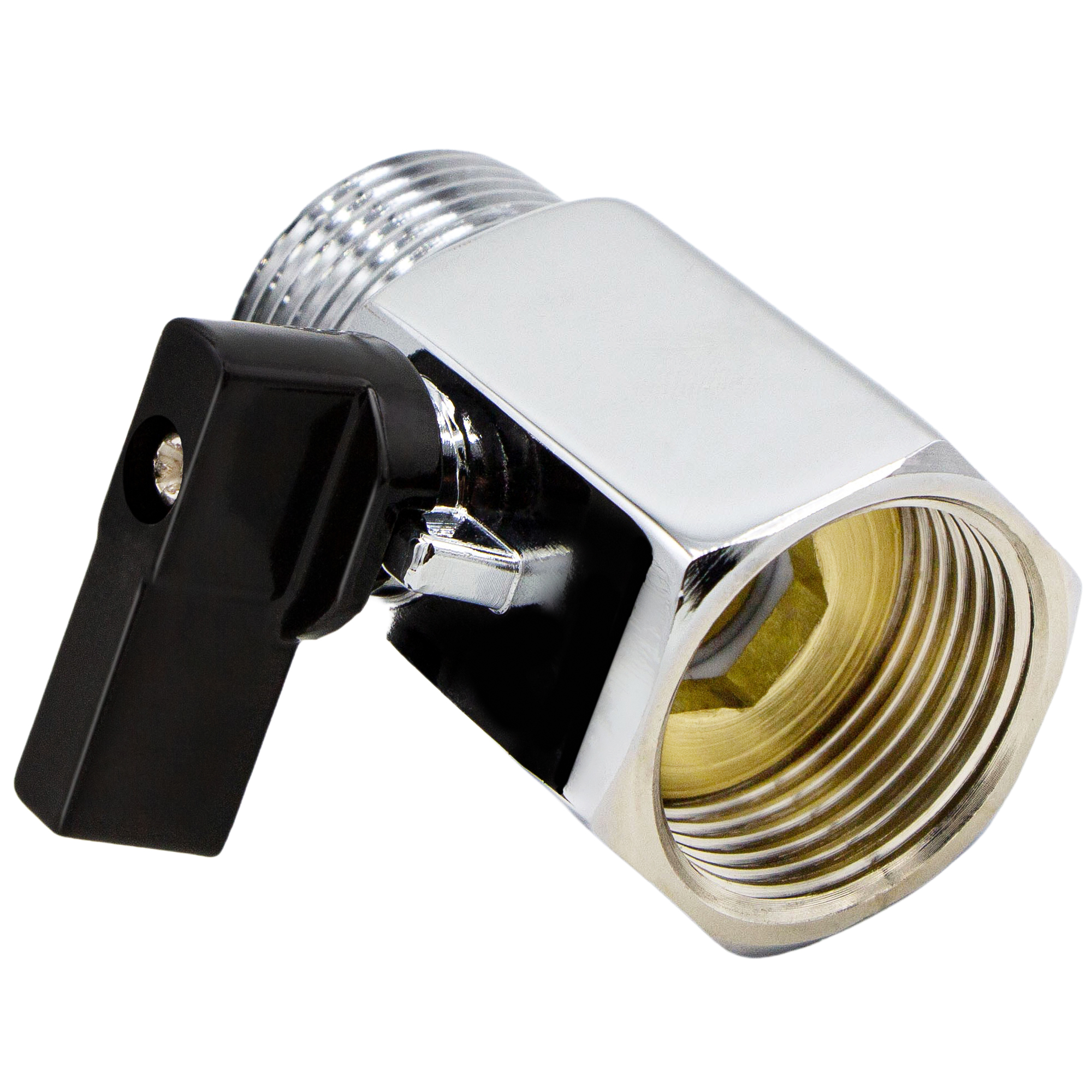VARIOSAN Mini Kugelhahn 14924, 1/4" IG x 1/4" AG, chrom
