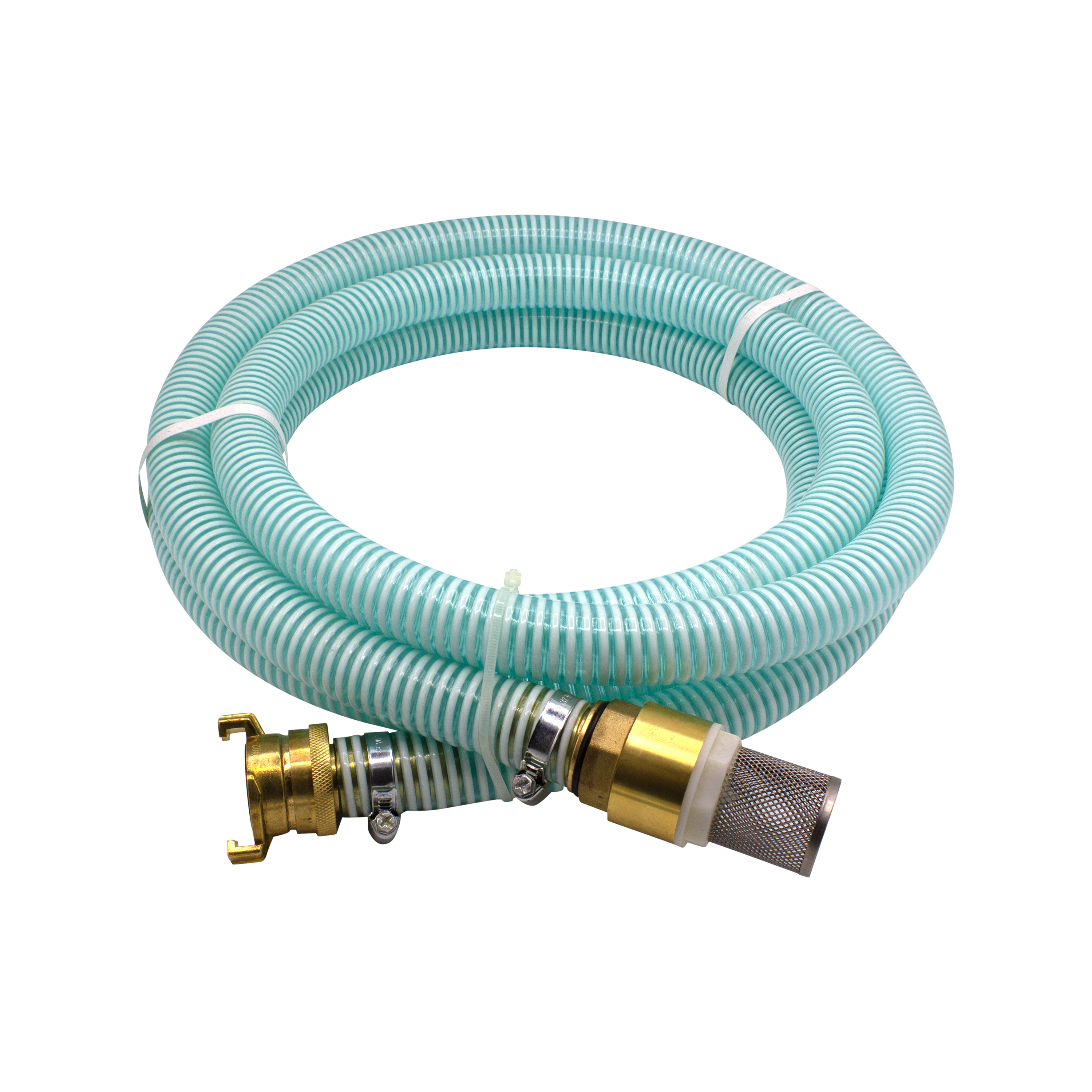 Saugschlauch_SH_1_F VARIOSAN Saugschlauch-Garnitur 11749, 1", 7 m, Spiralschlauch, Fußventil, Saugkupplung