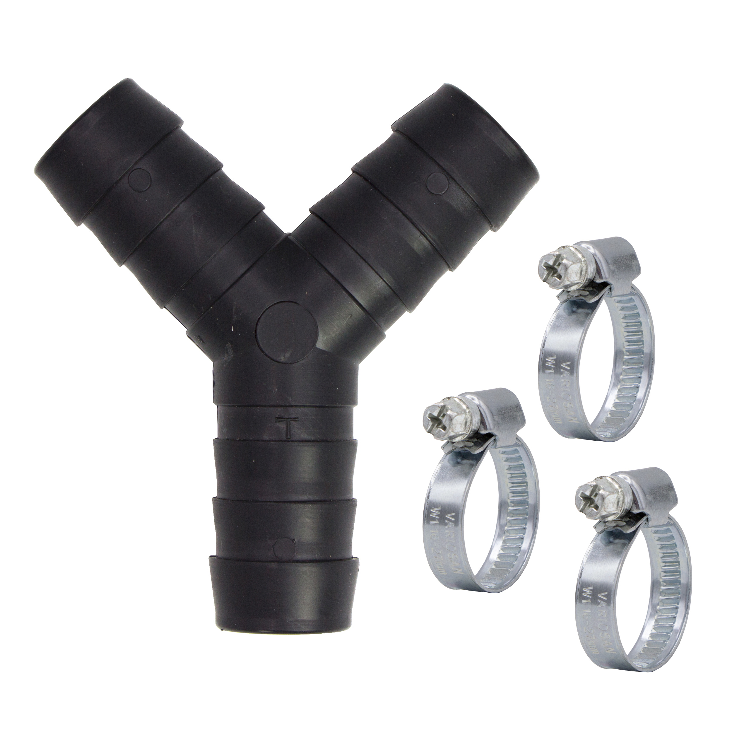 VARIOSAN 2-Wege Y-Verteilerstück 11152, für Ablaufschläuche, inkl. Schlauchschellen VARIOSAN 2-Wege Y-Verteilerstück 11152, für Ablaufschläuche, inkl. Schlauchschellen