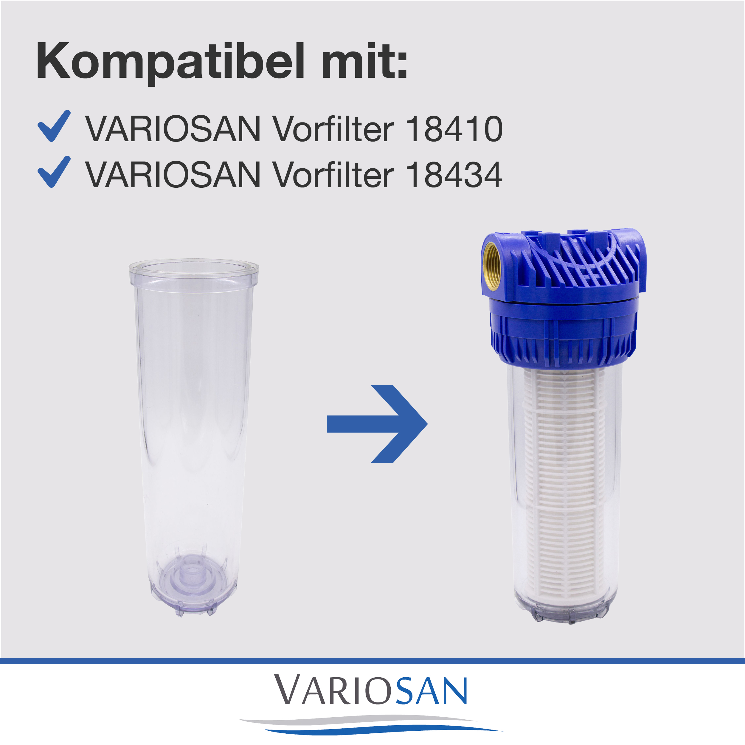 VARIOSAN Ersatzglas für 10" Vorfilter 17437