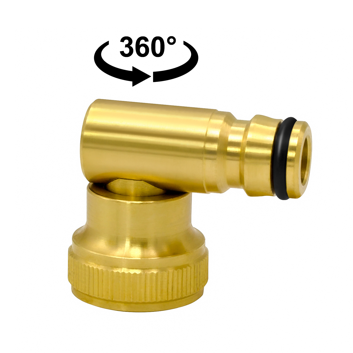VARIOSAN Stecksystem Winkel-Hahnanschlussstück mit Innengewinde 13156, 3/4" IG, Messing blank