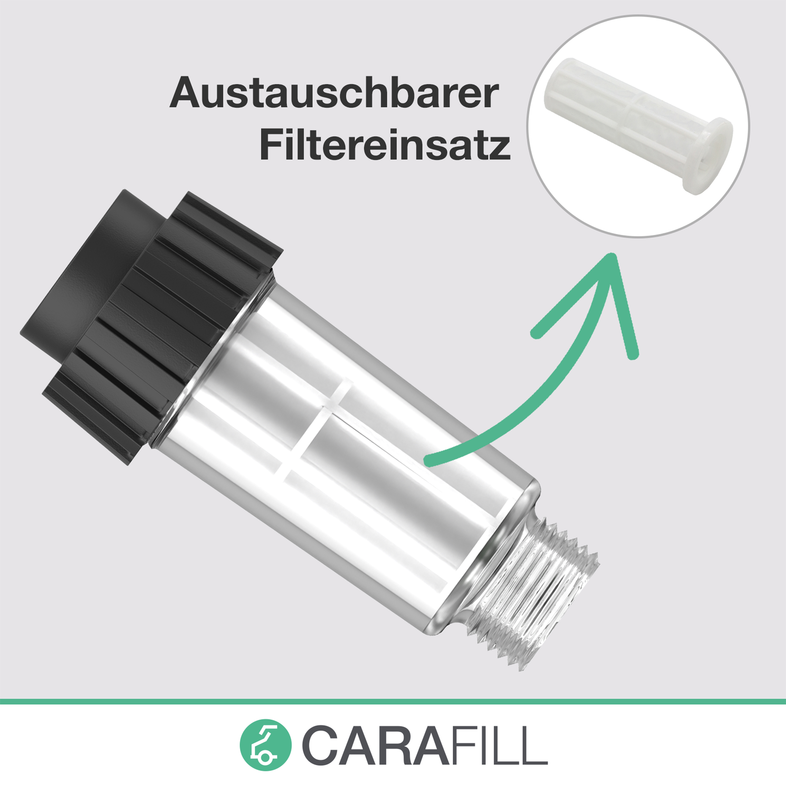 CARAFILL Befüllfilter "TURN" 19202, für Wohnmobil, Caravan, Wohnwagen und Boot
