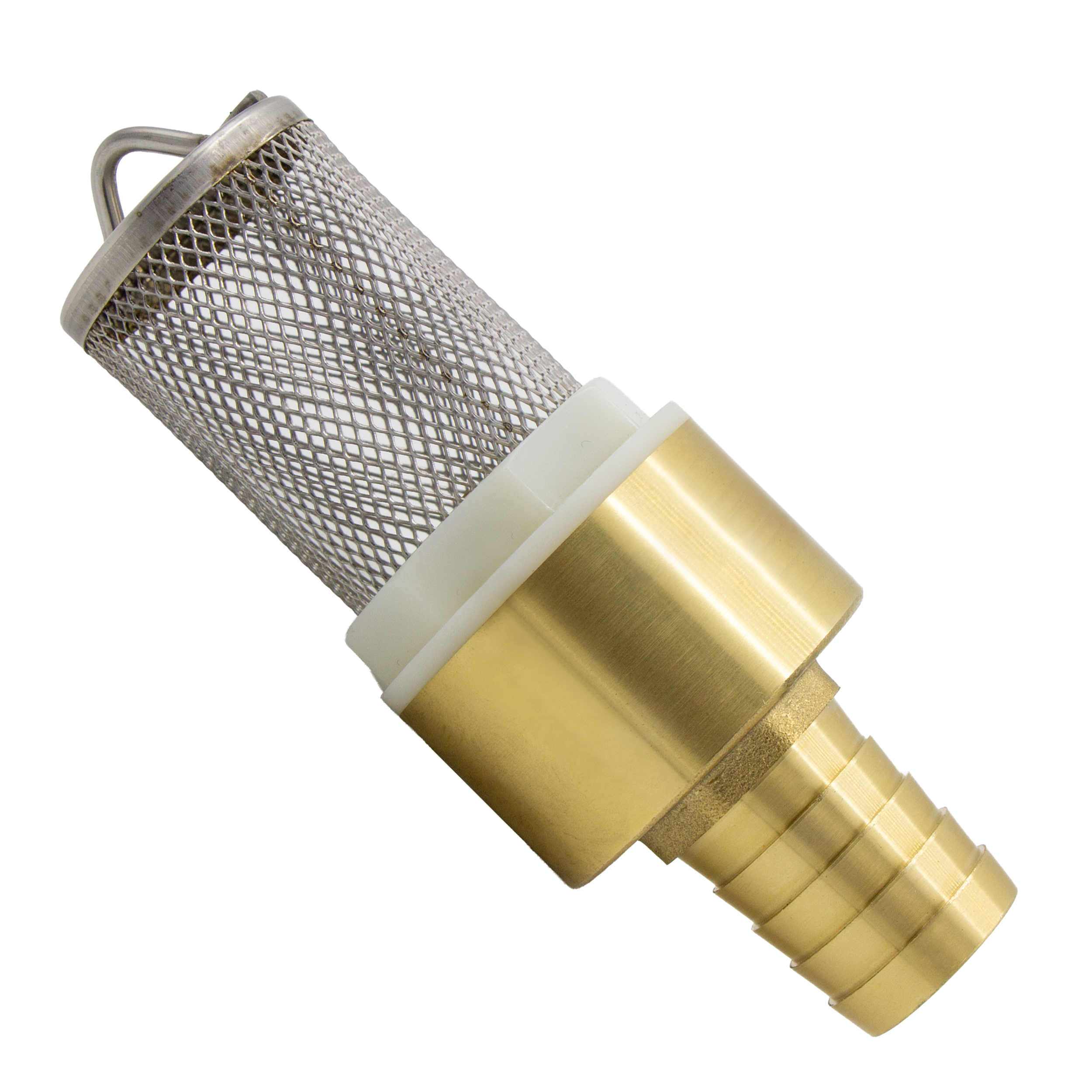 VARIOSAN Fußventil mit Öse 16805, 1" Rückschlagventil, Messing, Korb aus Edelstahl