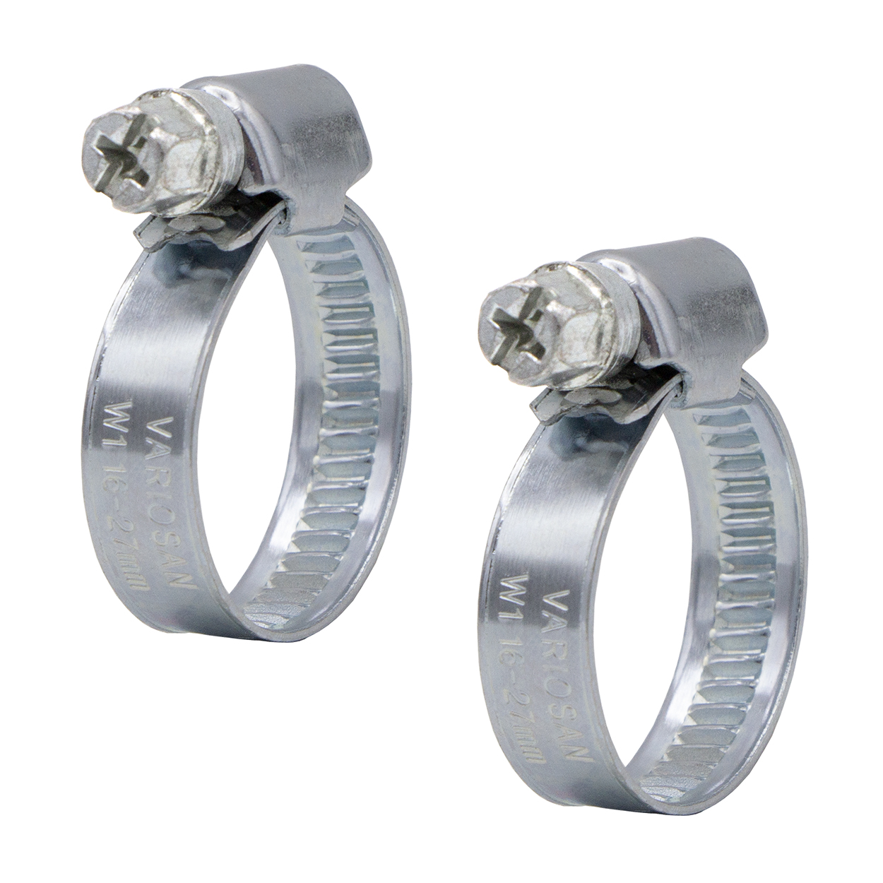 11077x2 VARIOSAN Verbinder / Verbindungsstück für Ablaufschläuche 13583, inkl. Schlauchschellen, Messing