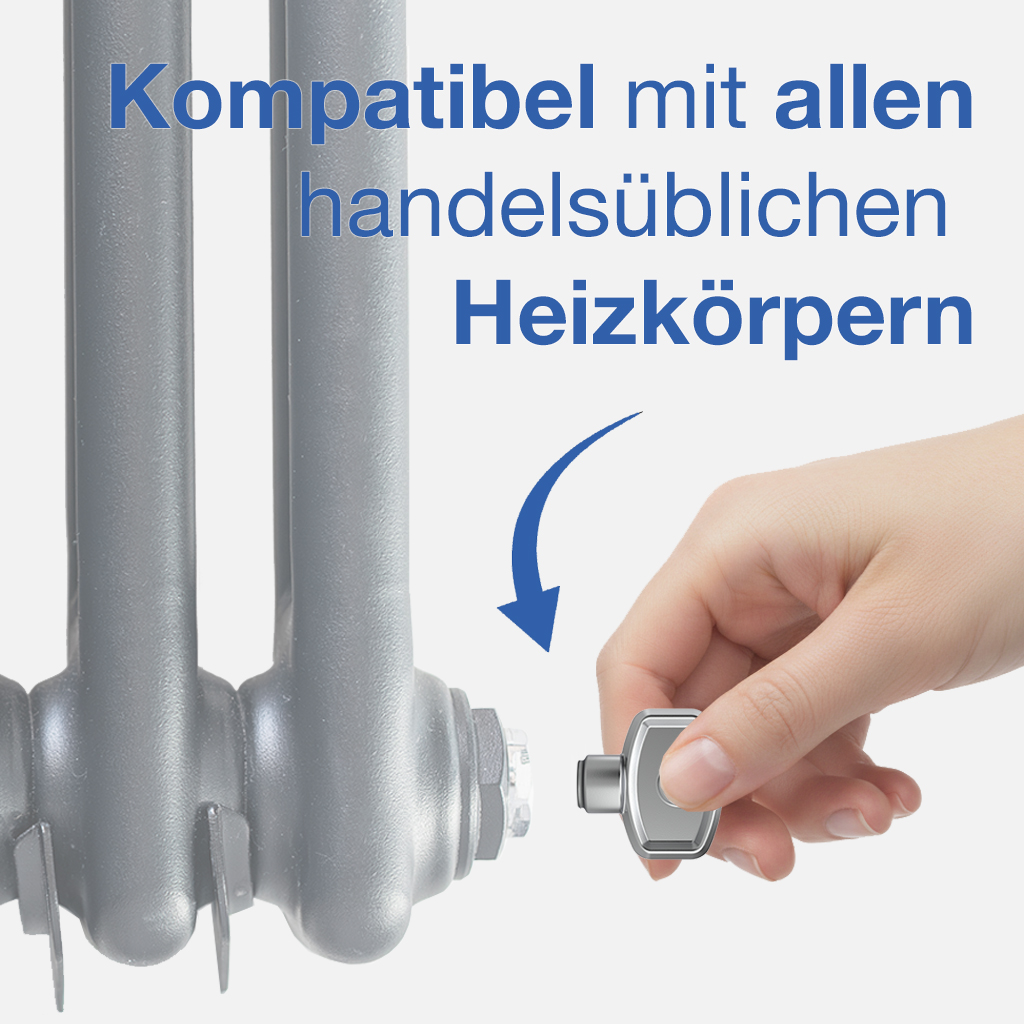 VARIOSAN Heizkörper Entlüftungsschlüssel 13965, 4 Stück, 5 mm, universal für jede Heizung