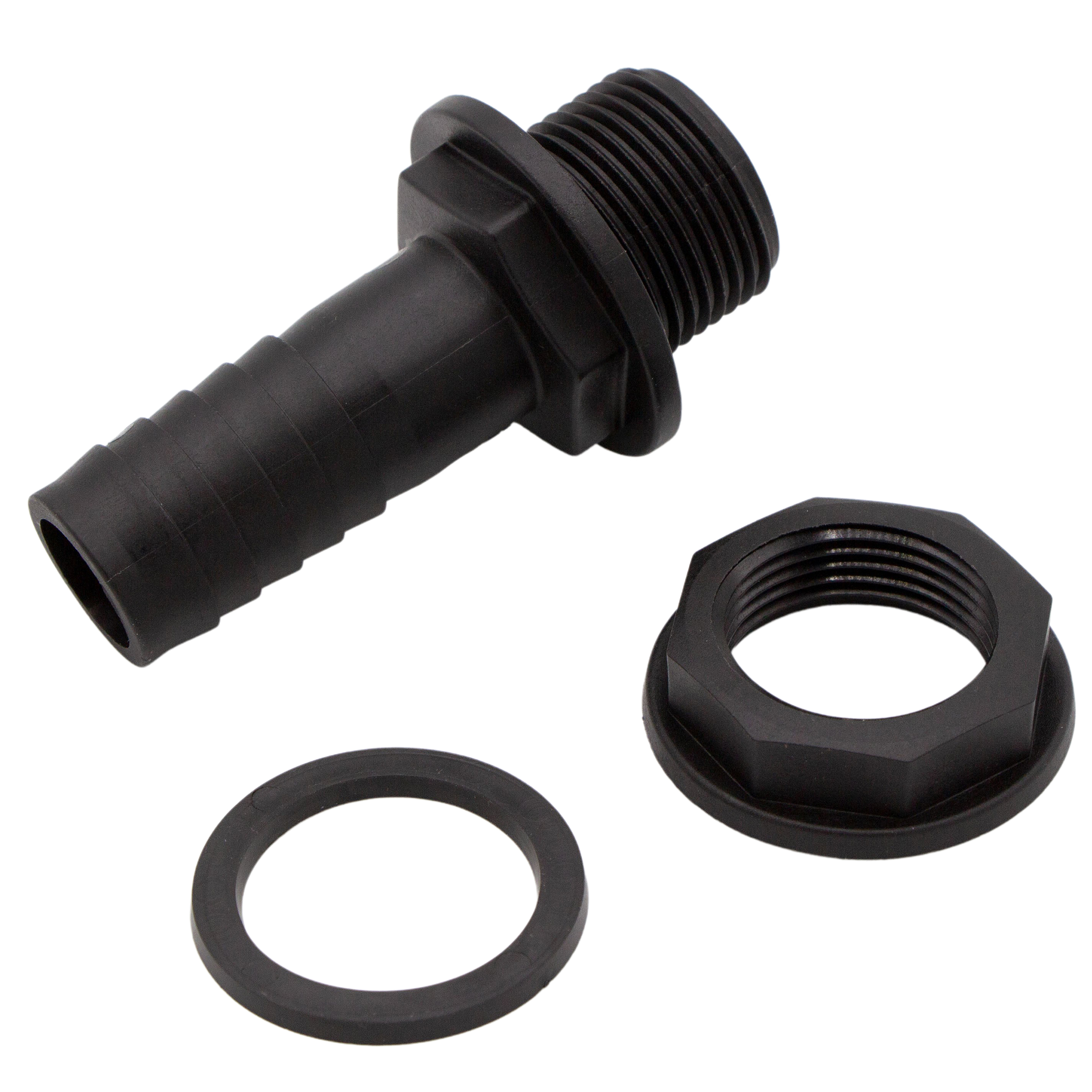 PVC Tankdurchführung Für Regentonnen – Größen 16–110 Mm, Inkl. Dichtung & Gegenmutter Regentonnenverbinder Mit Dichtung