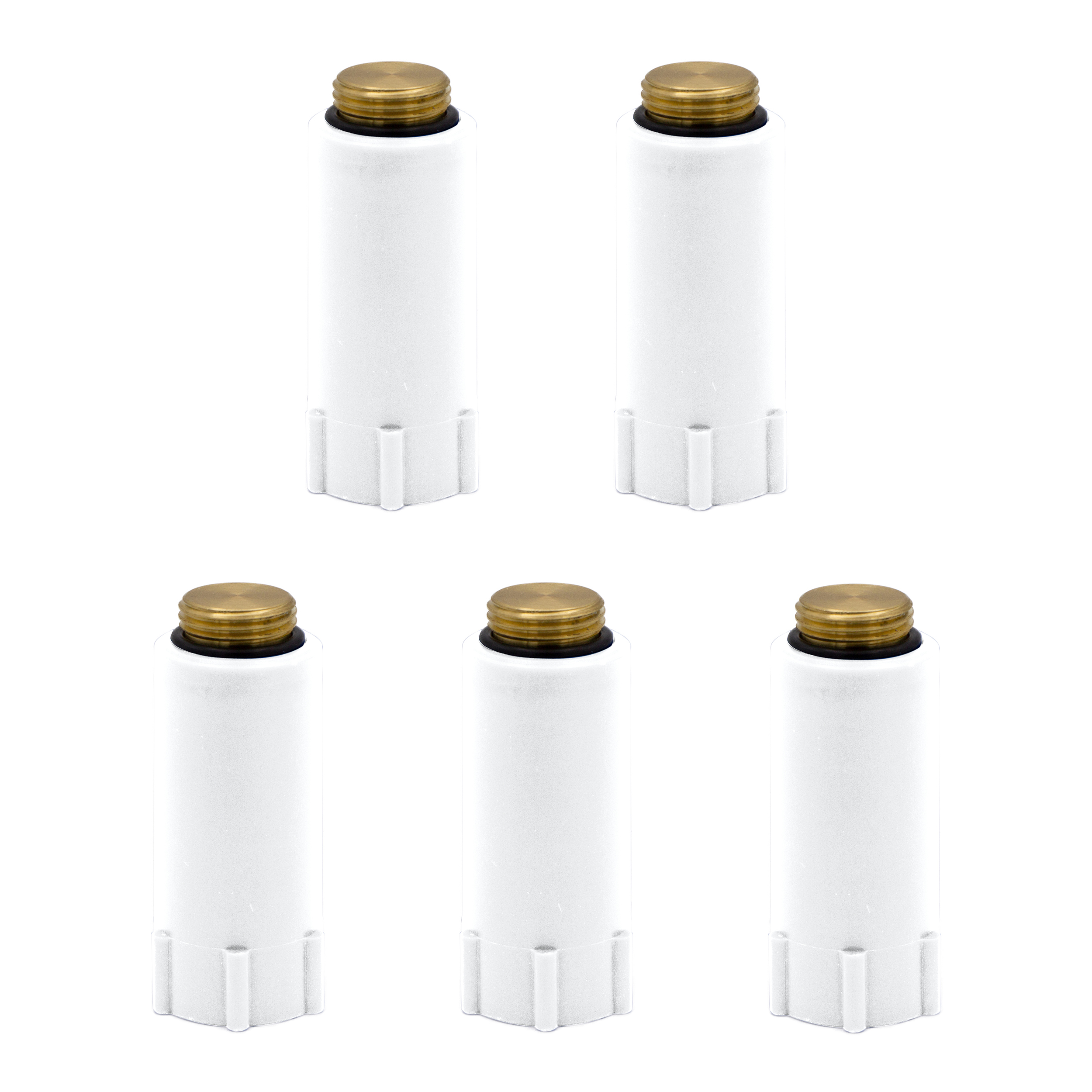 15990-4260323015990-05451 VARIOSAN Baustopfen 15990, 5 Stück, 1/2", weiß, Messinggewinde
