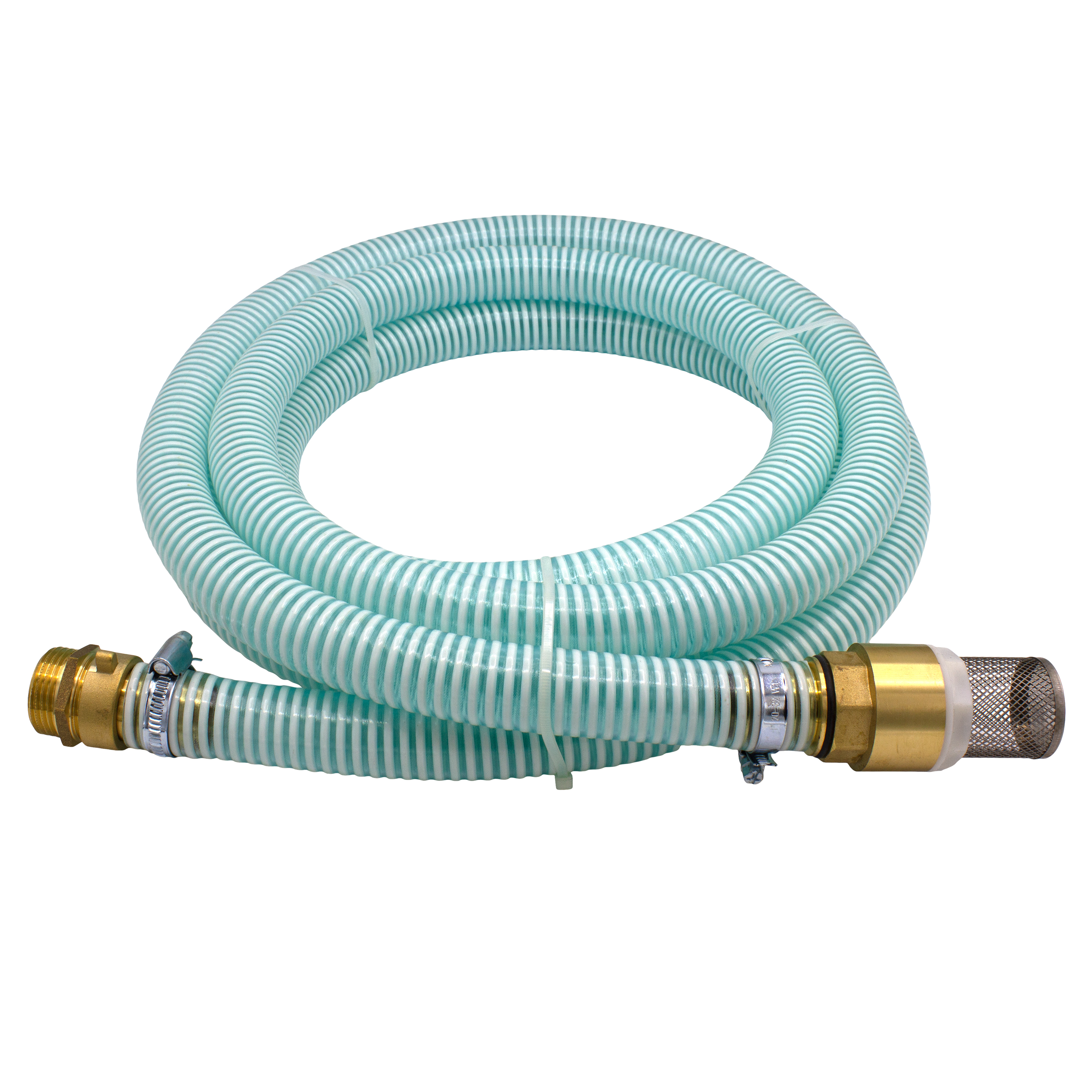 14474-4260323014474-a73c1 VARIOSAN Saugschlauch-Garnitur 14474, 1", 4 m, Spiralschlauch, Fußventil