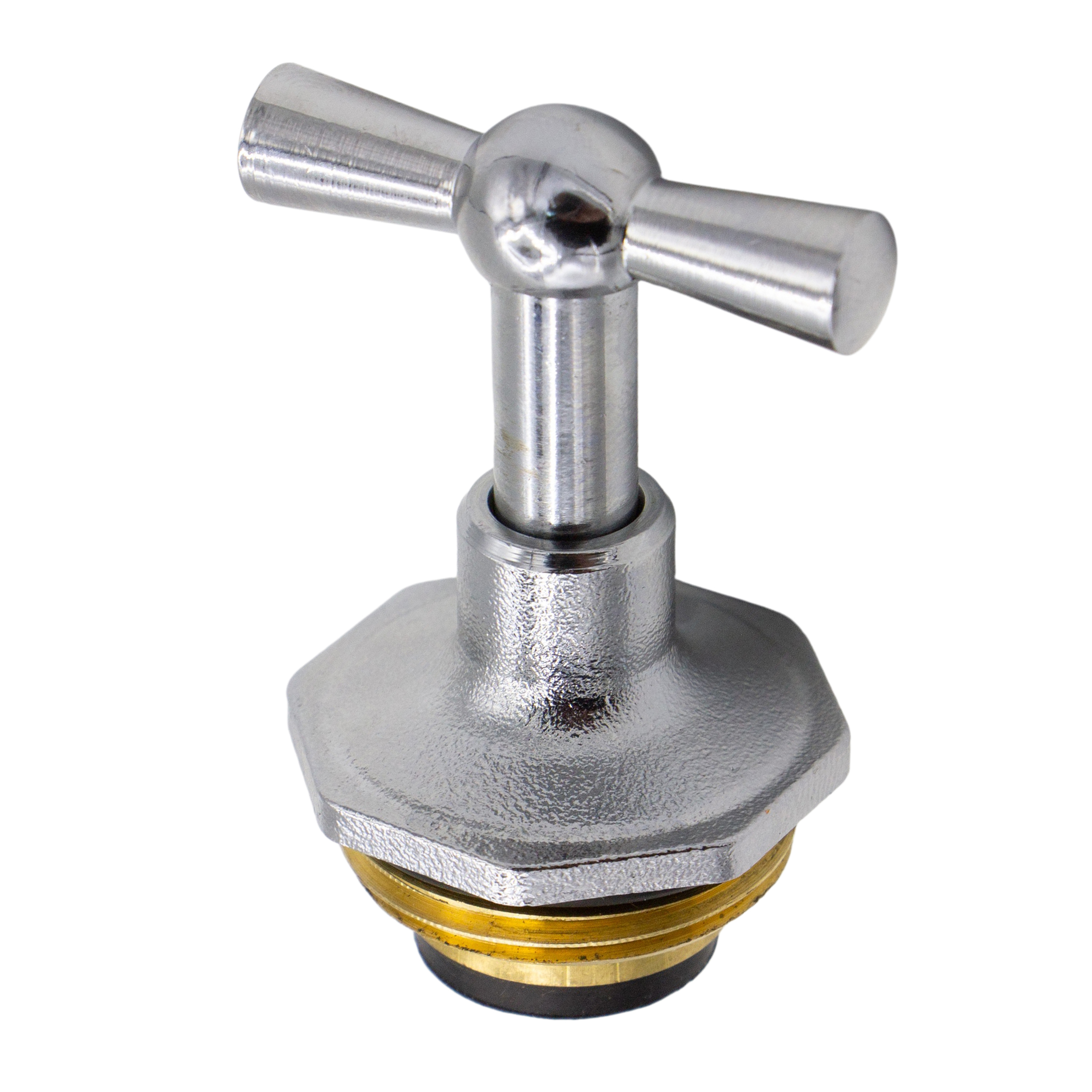 VARIOSAN Knebel-Oberteil 14696, 1/2", Messing, matt, verchromt VARIOSAN Knebel-Oberteil 14696, 1/2", Messing, matt, verchromt