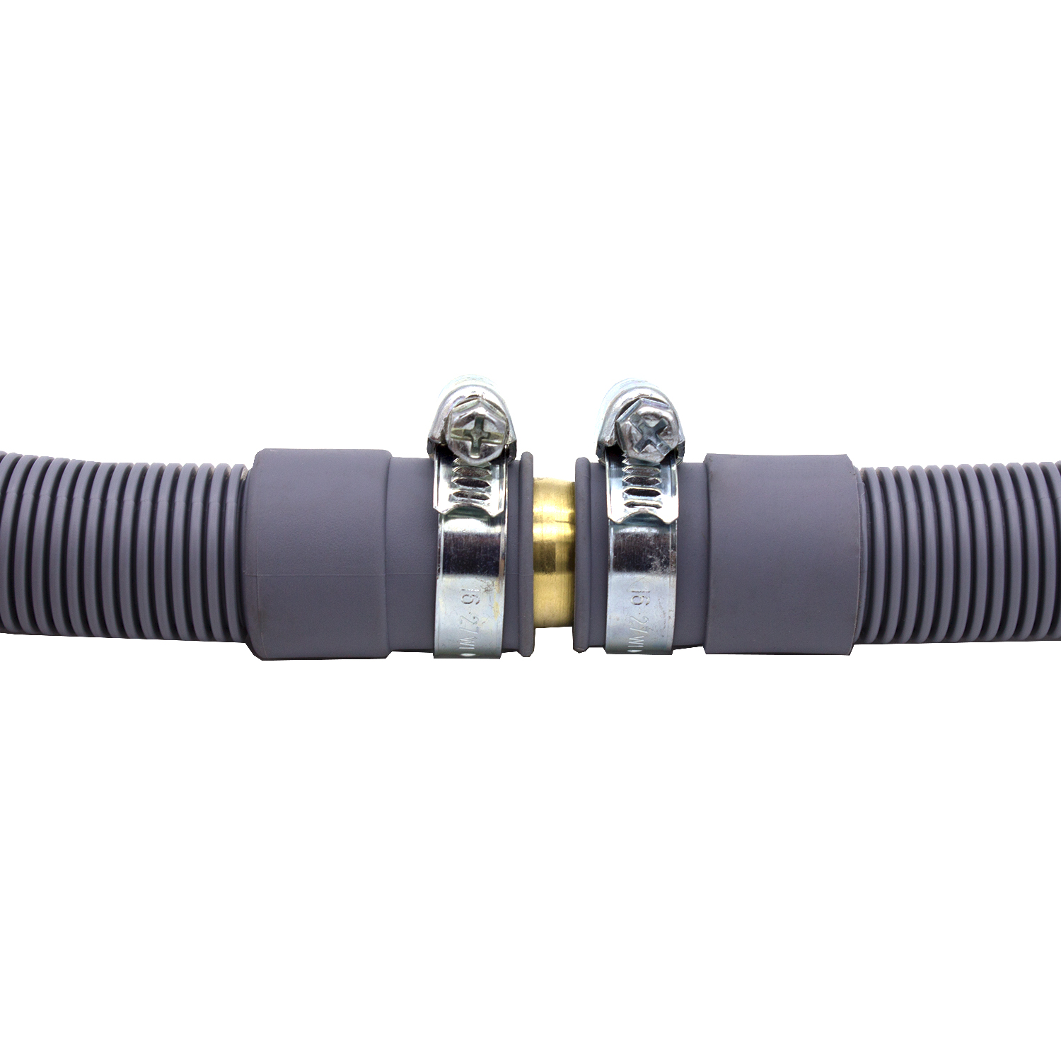 13583-4260323013583-5b1c2 VARIOSAN Verbinder / Verbindungsstück für Ablaufschläuche 13583, inkl. Schlauchschellen, Messing