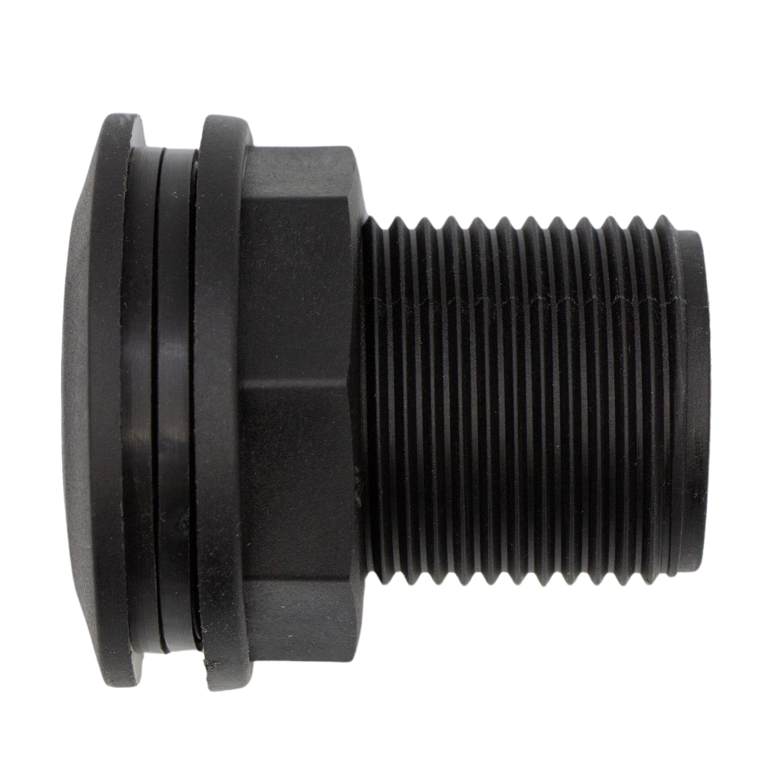 VARIOSAN Regentonnendurchführung 16829, 1" Außengewinde, Kunststoff (PP), inkl. Dichtung