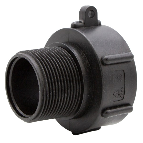 VARIOSAN IBC Adapter (S60x6 auf 2") 16058, Kunststoff, schwarz